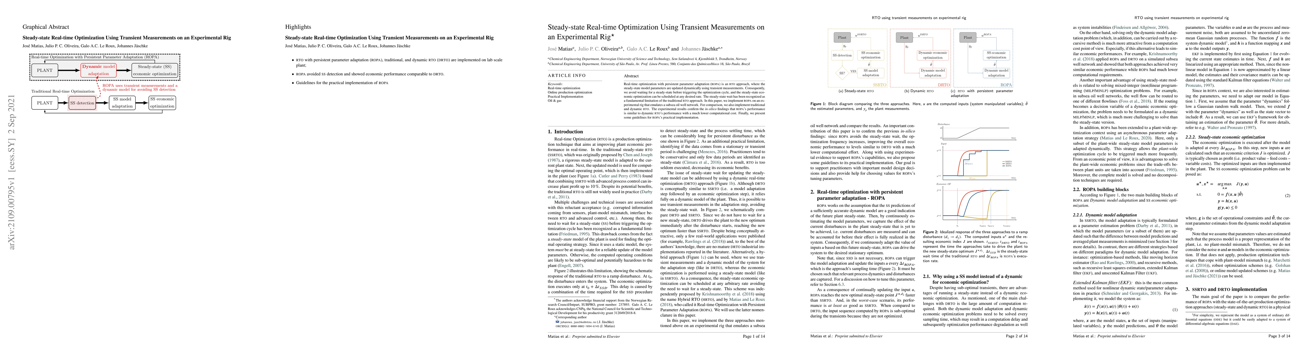 Thumbnail for Steady-state Real-time Optimization Using Transient Measurements on an
  Experimental Rig