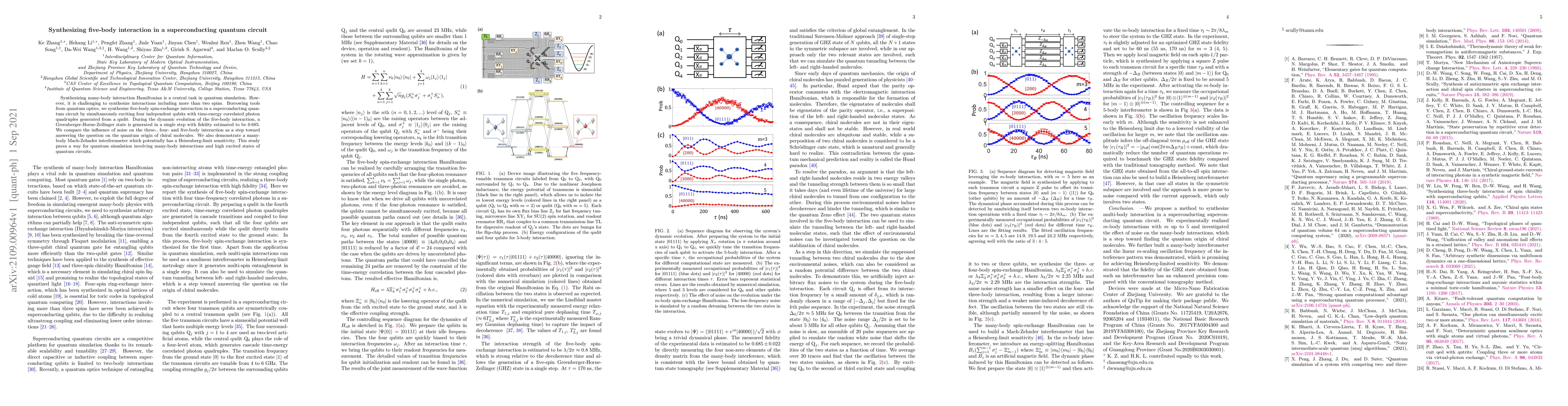 Thumbnail for Synthesizing five-body interaction in a superconducting quantum circuit