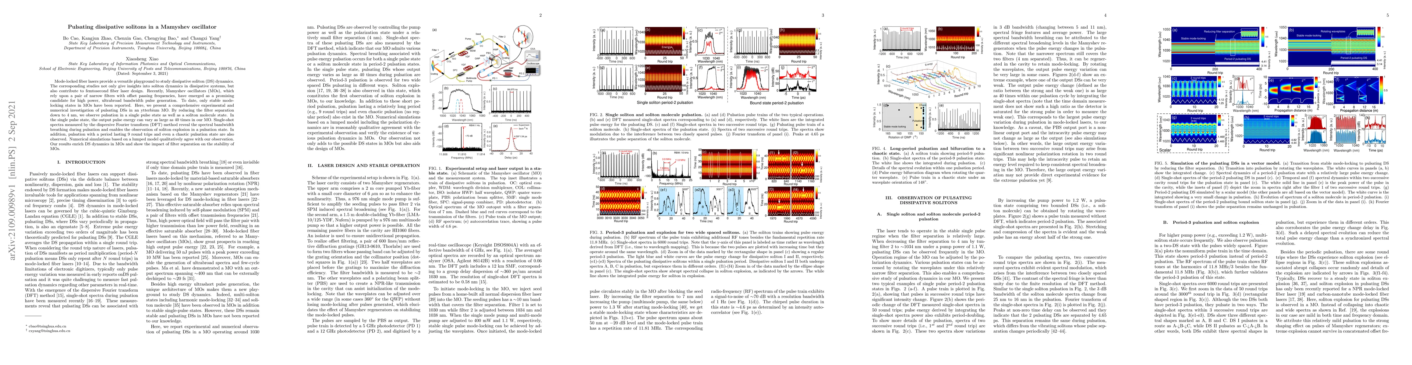 Thumbnail for Pulsating dissipative solitons in a Mamyshev oscillator