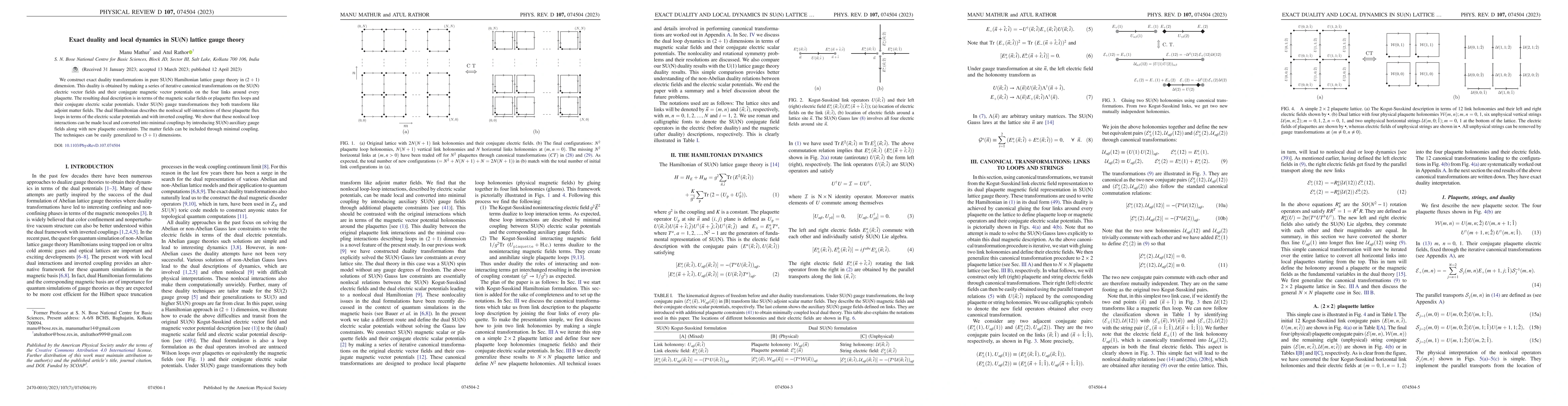 Thumbnail for Exact duality and local dynamics in SU(N) lattice gauge theory