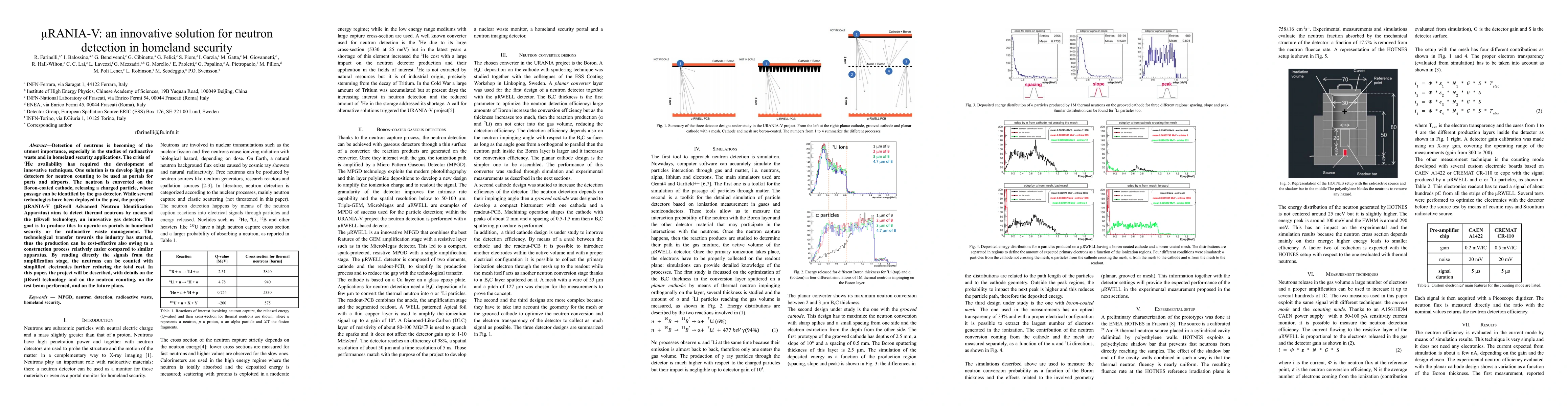 Thumbnail for uRANIA-V: an innovative solution for neutron detection in homeland
  security