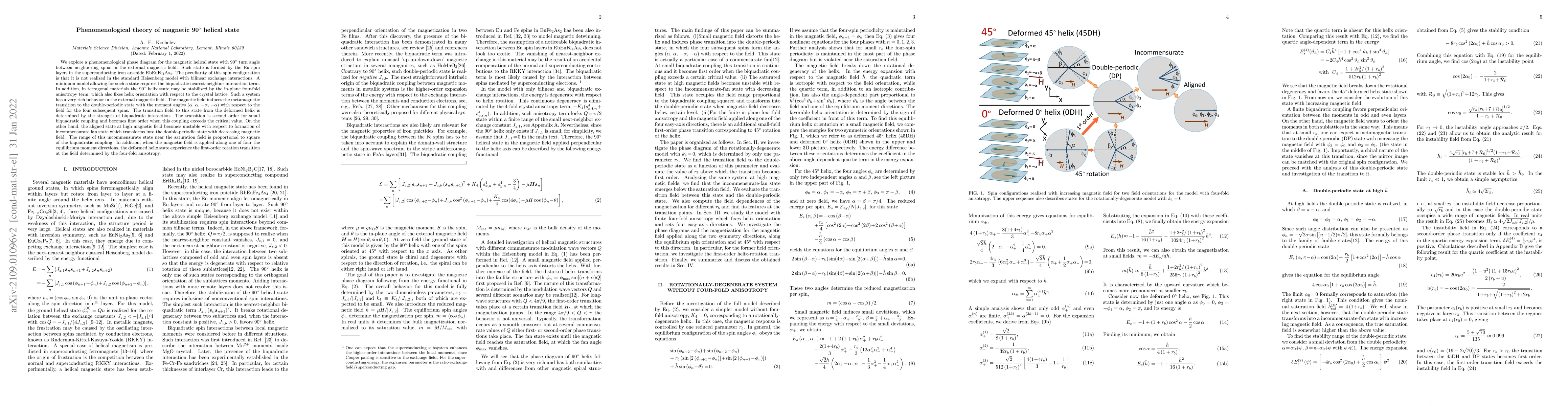 Thumbnail for Phenomenological theory of magnetic 90$^{\circ}$ helical state