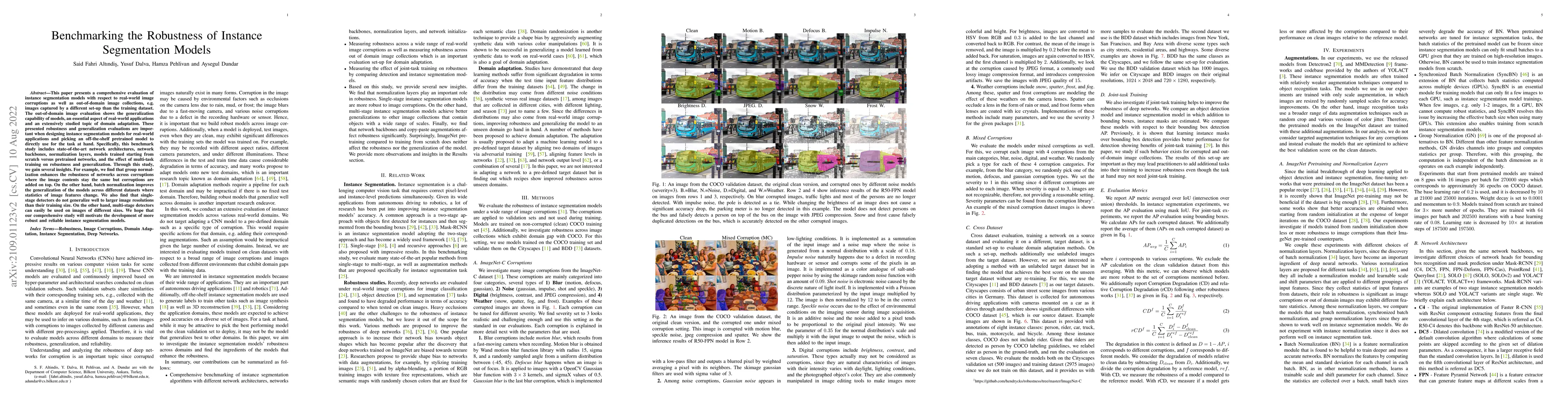 Thumbnail for Benchmarking the Robustness of Instance Segmentation Models