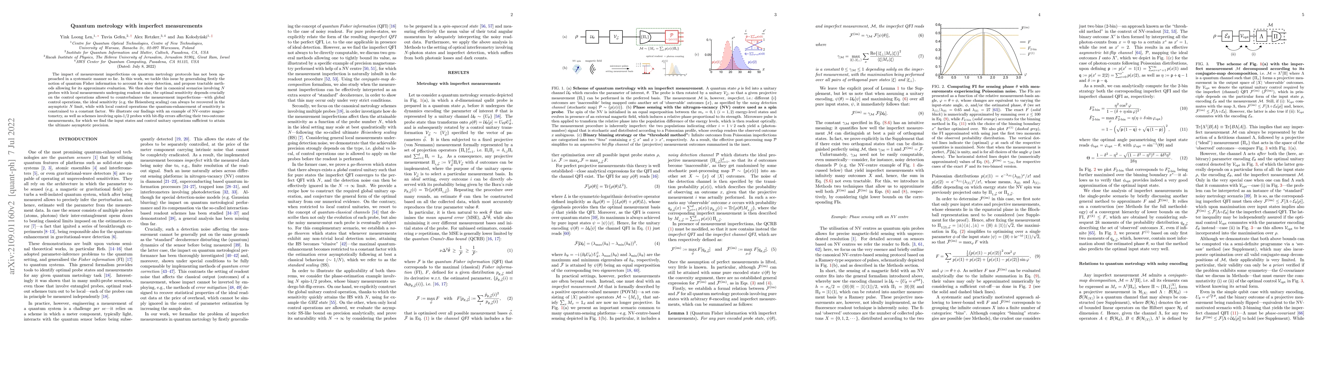 Thumbnail for Quantum metrology with imperfect measurements