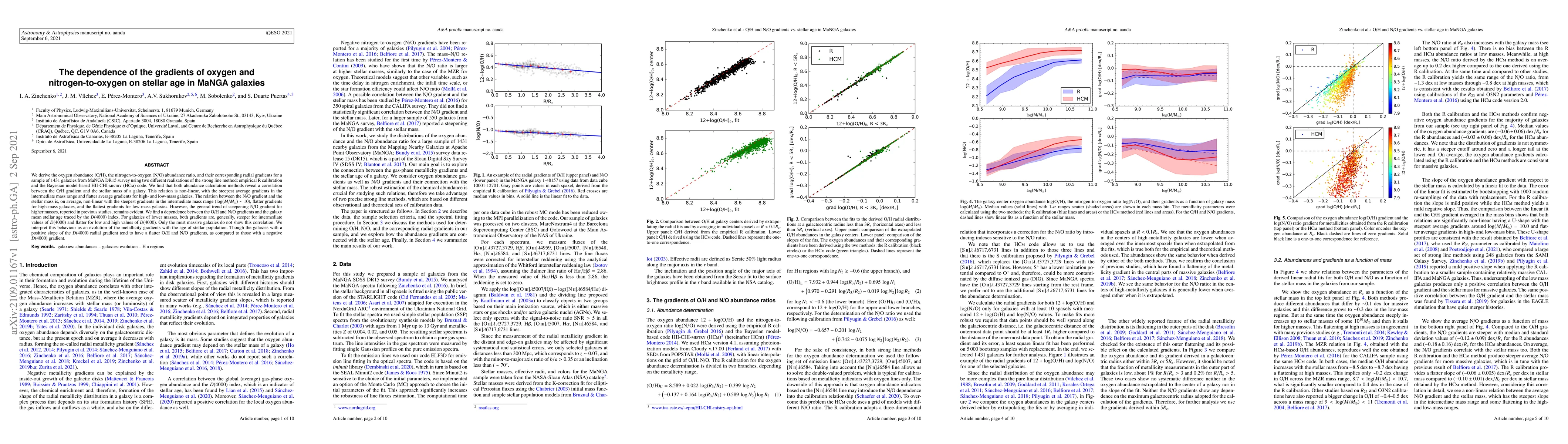 Thumbnail for The dependence of the gradients of oxygen and nitrogen-to-oxygen on
  stellar age in MaNGA galaxies