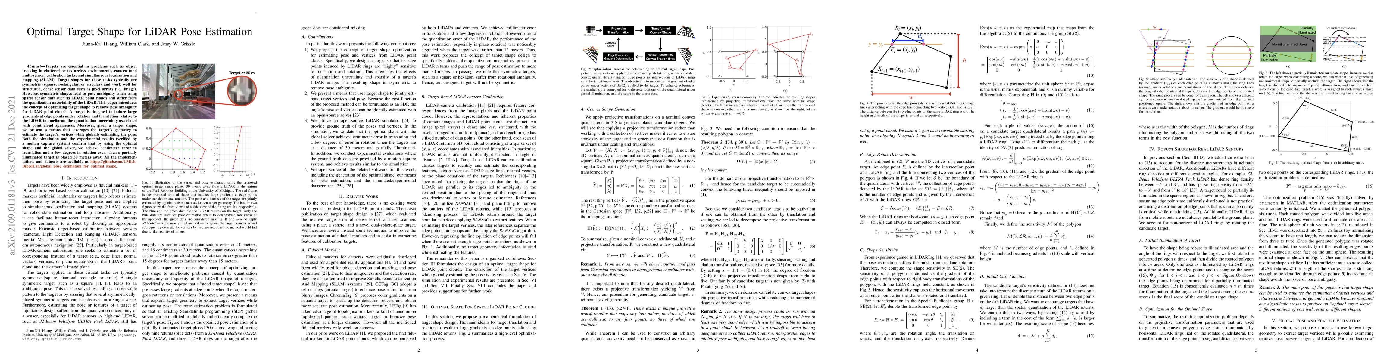 Thumbnail for Optimal Target Shape for LiDAR Pose Estimation
