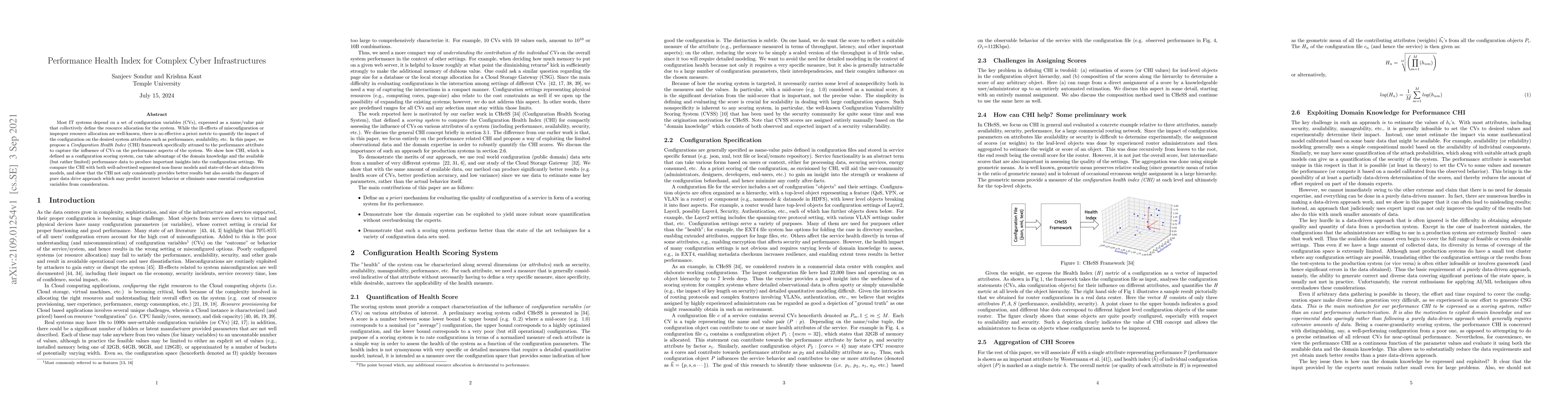 Thumbnail for Performance Health Index for Complex Cyber Infrastructures