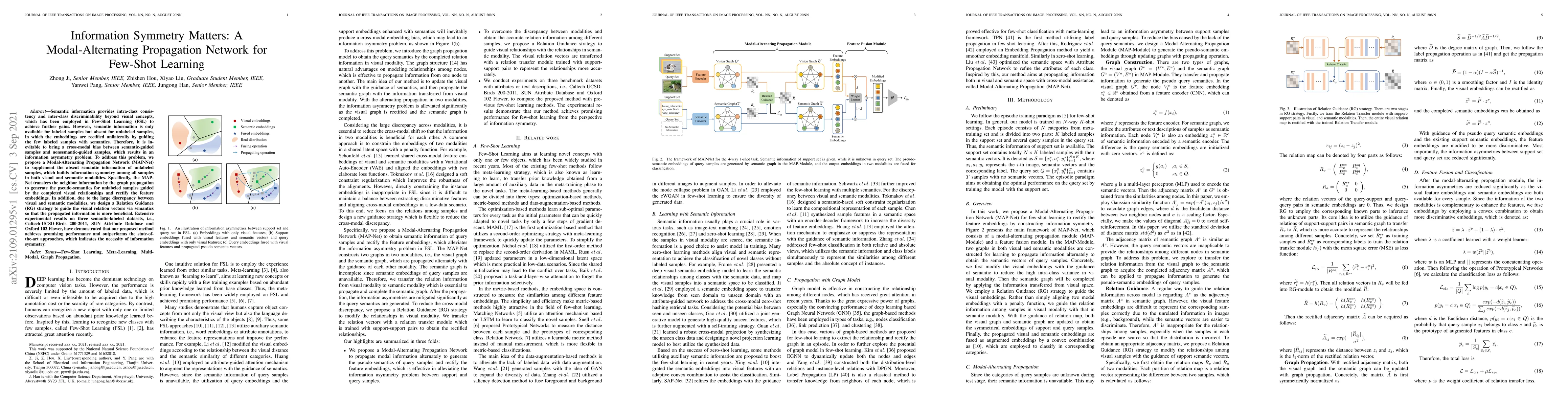 Thumbnail for Information Symmetry Matters: A Modal-Alternating Propagation Network
  for Few-Shot Learning