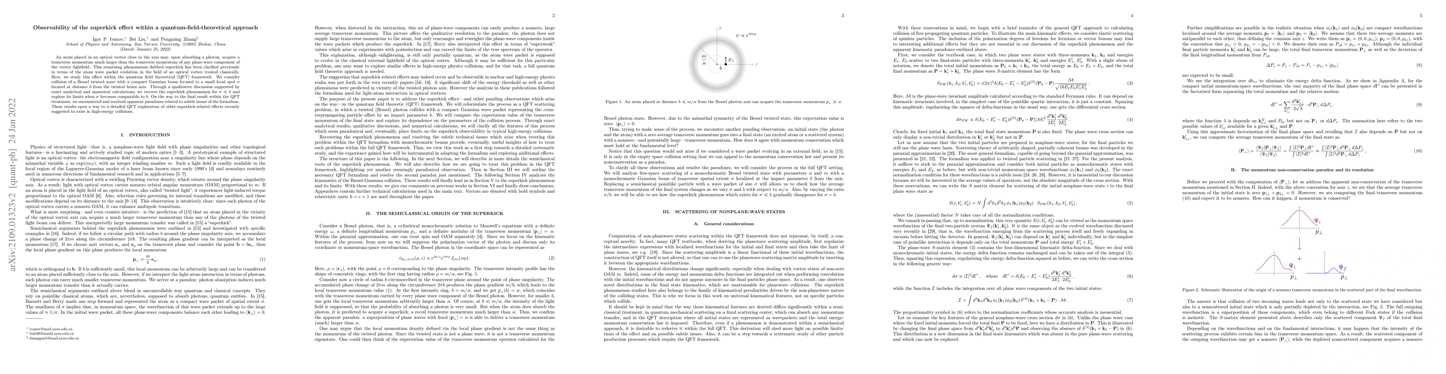 Thumbnail for Observability of the superkick effect within a quantum-field-theoretical
  approach