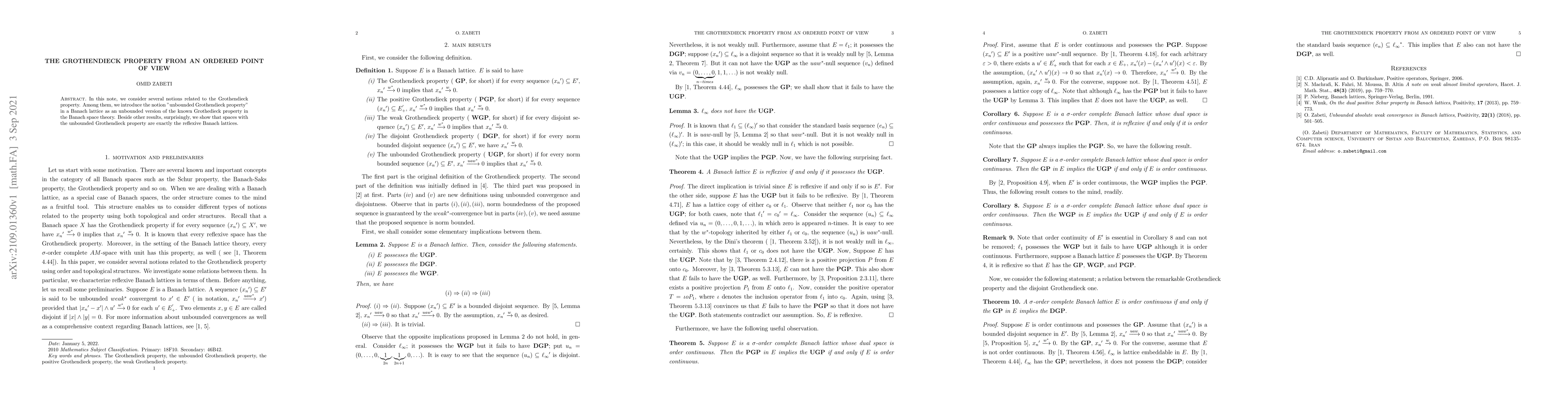 Thumbnail for The Grothendieck property from an ordered point of view