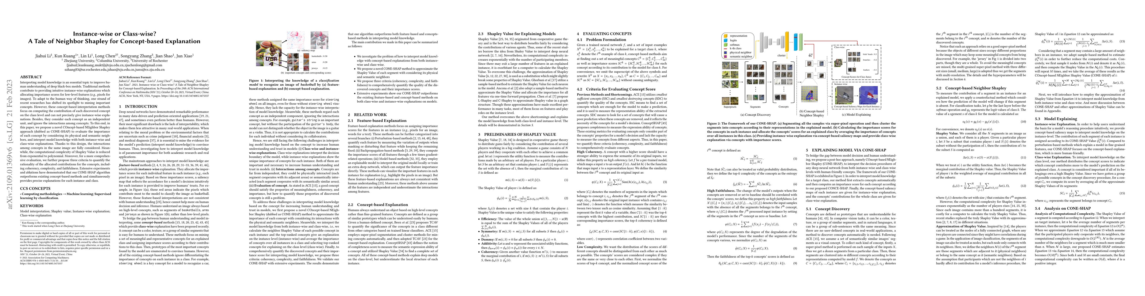 Thumbnail for Instance-wise or Class-wise? A Tale of Neighbor Shapley for
  Concept-based Explanation