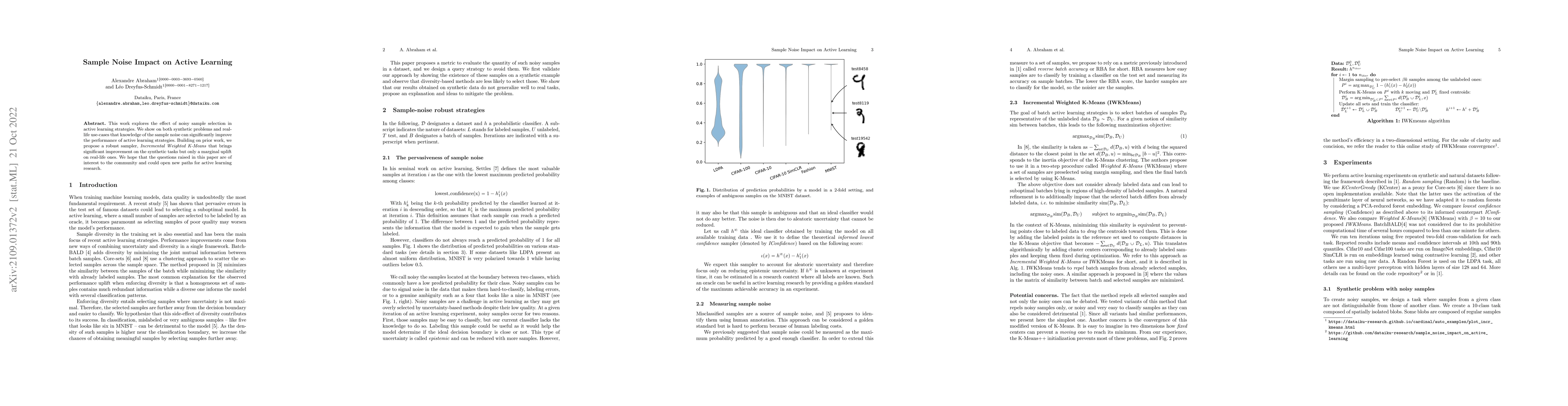 Thumbnail for Sample Noise Impact on Active Learning