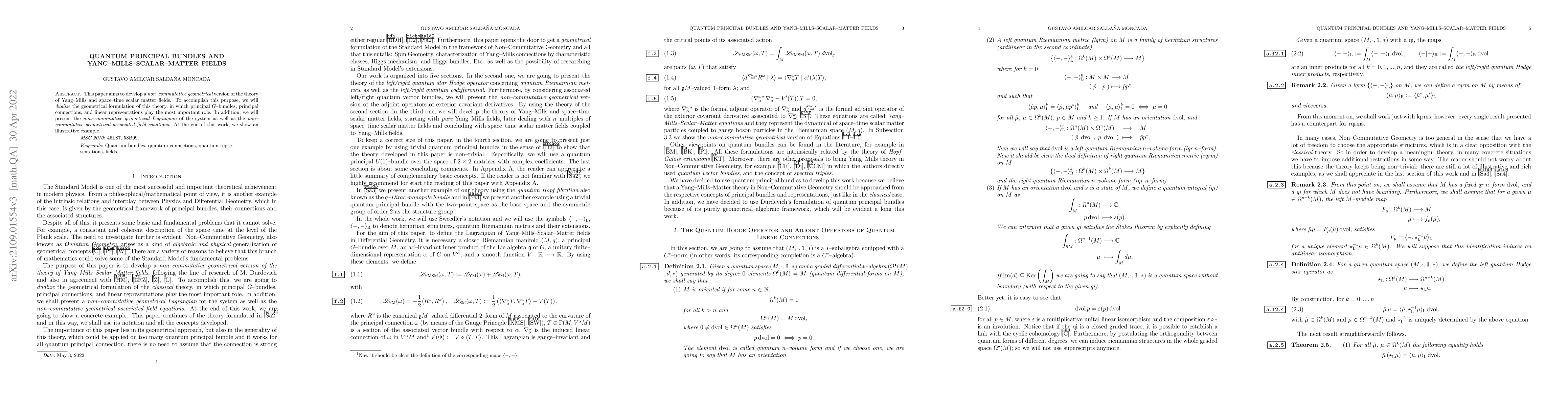 Thumbnail for Quantum Principal Bundles and Yang-Mills-Scalar-Matter Fields