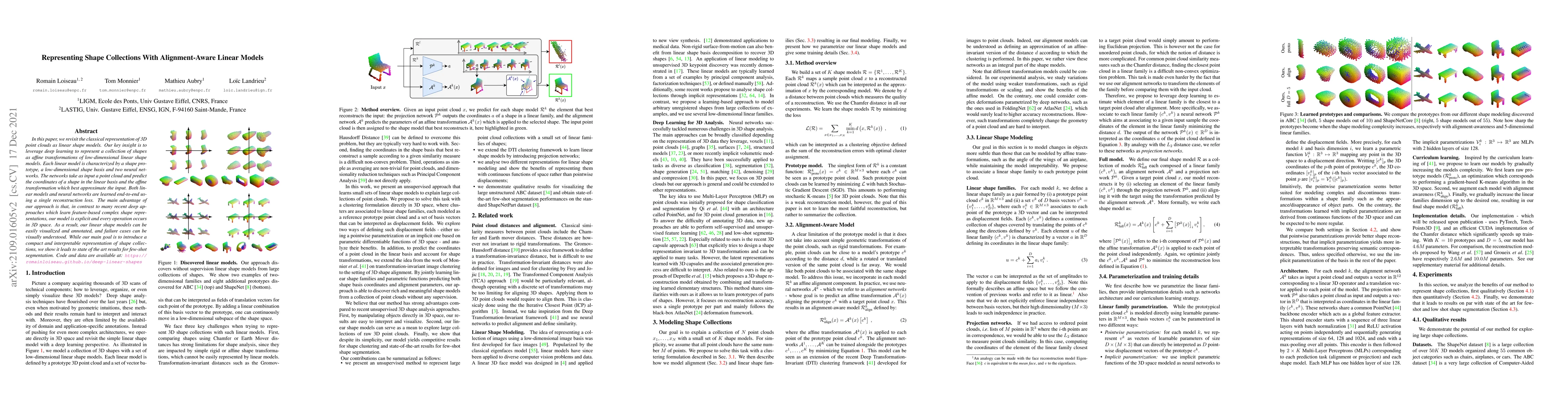 Thumbnail for Representing Shape Collections with Alignment-Aware Linear Models