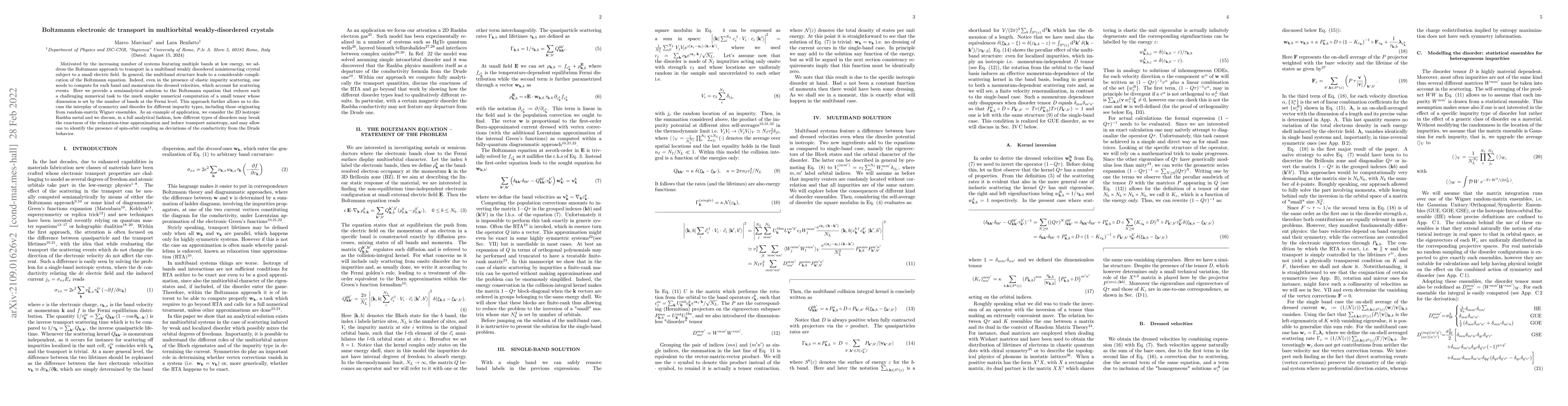 Thumbnail for Boltzmann electronic dc transport in multiorbital weakly-disordered
  crystals