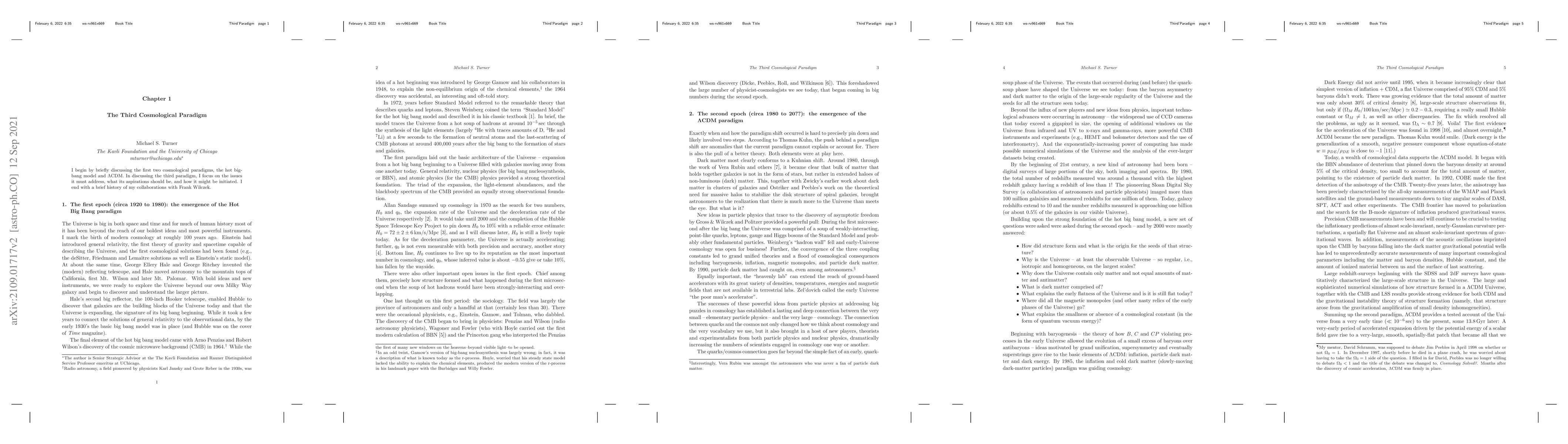 Thumbnail for The third cosmological paradigm