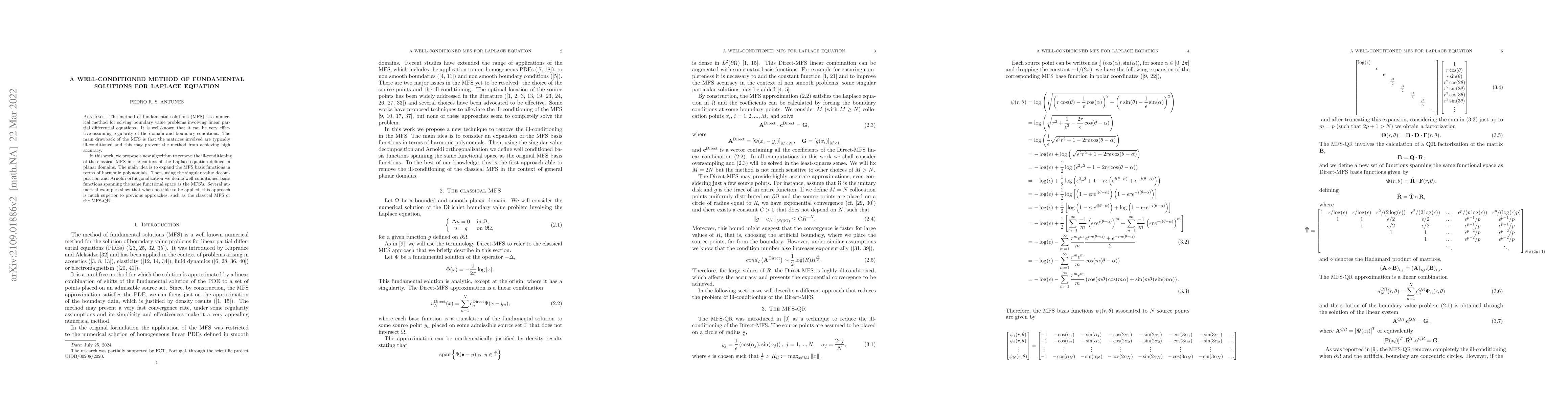 Thumbnail for A well conditioned Method of Fundamental Solutions