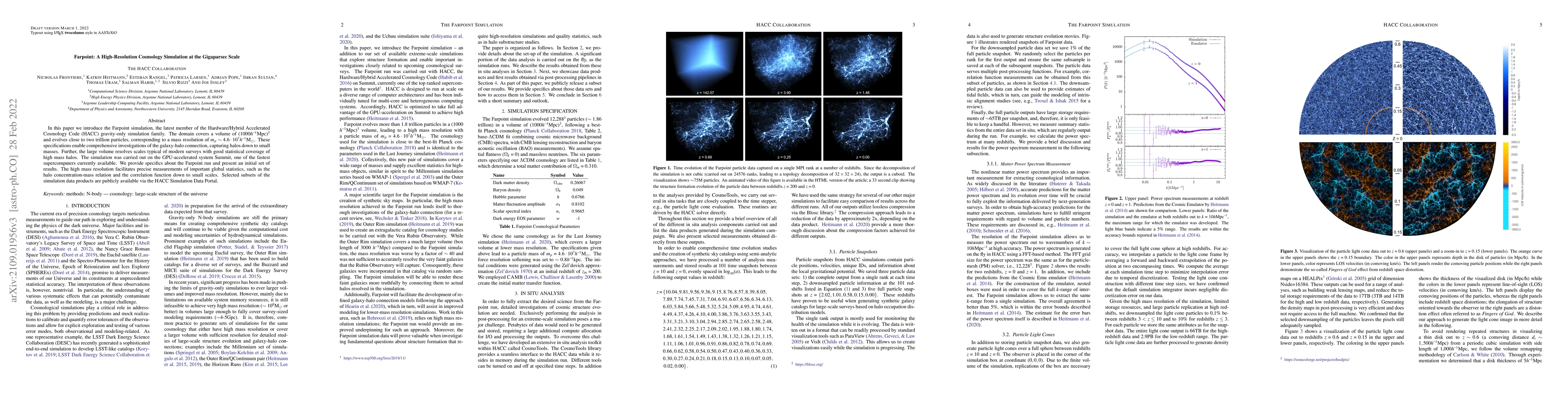 Thumbnail for Farpoint: A High-Resolution Cosmology Simulation at the Gigaparsec Scale