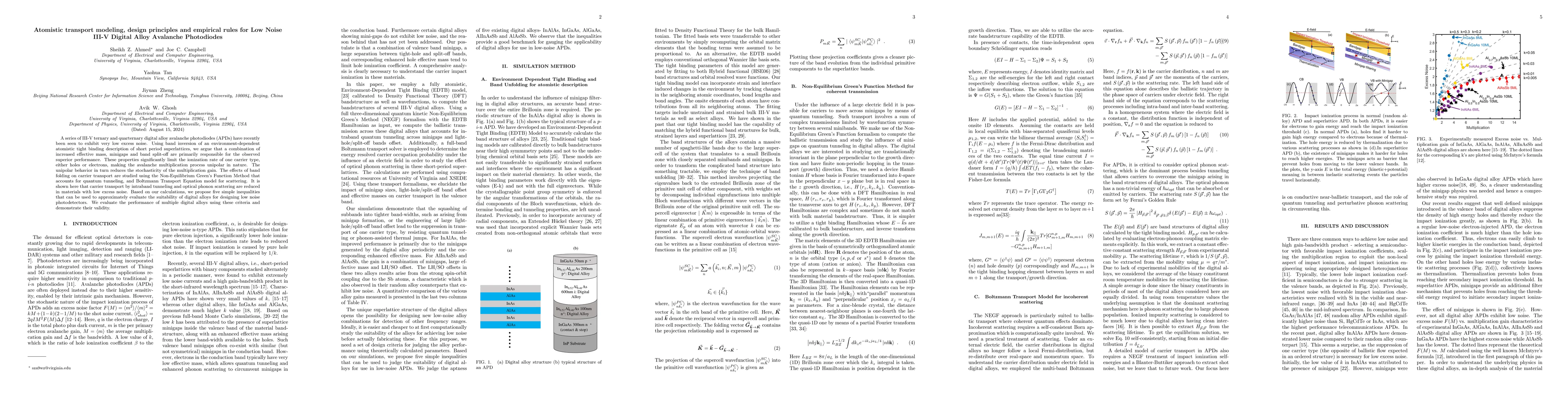 Thumbnail for Atomistic transport modeling, design principles and empirical rules for
  Low Noise III-V Digital Alloy Avalanche Photodiodes