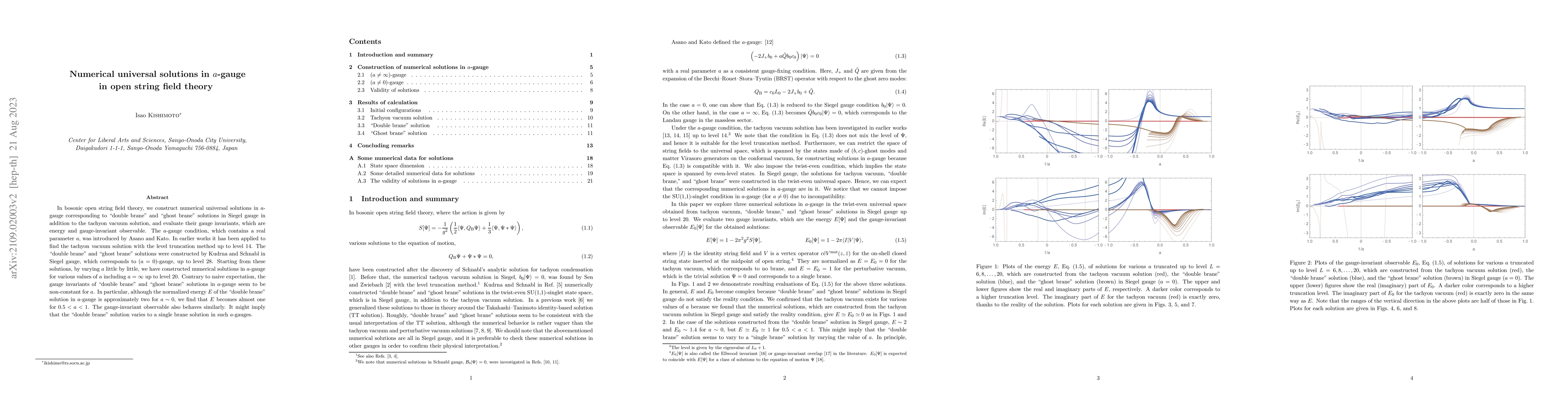 Thumbnail for Numerical universal solutions in $a$-gauge in open string field theory