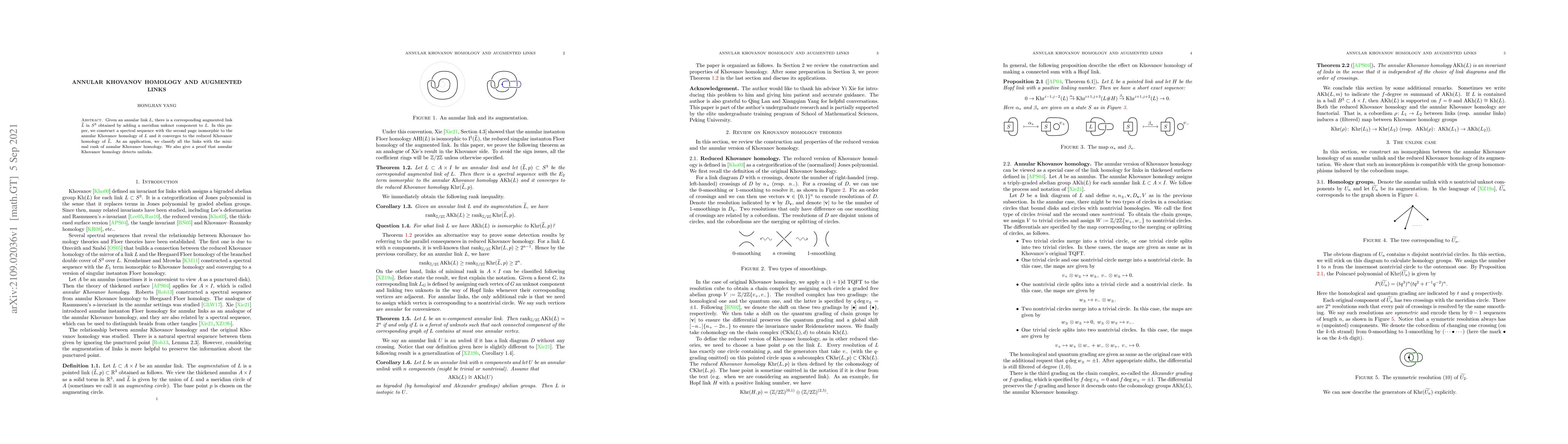 Thumbnail for Annular Khovanov homology and augmented links