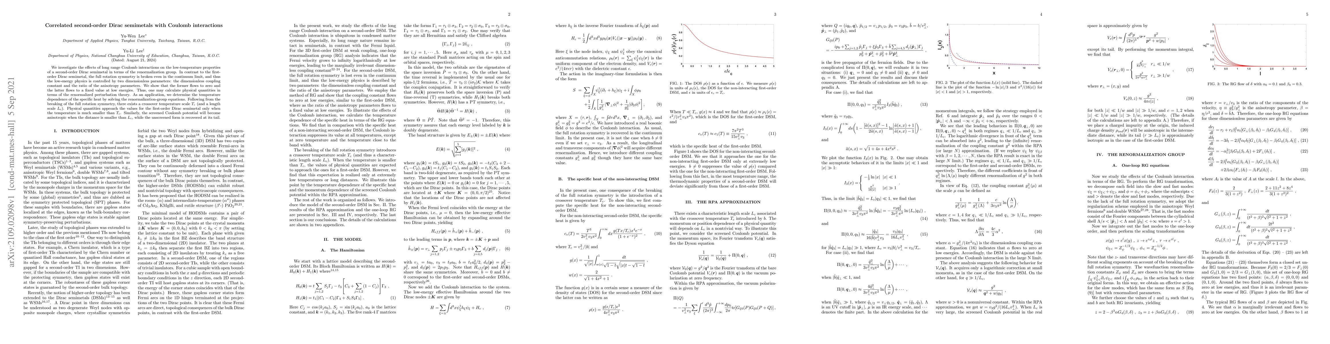 Thumbnail for Correlated second-order Dirac semimetals with Coulomb interactions