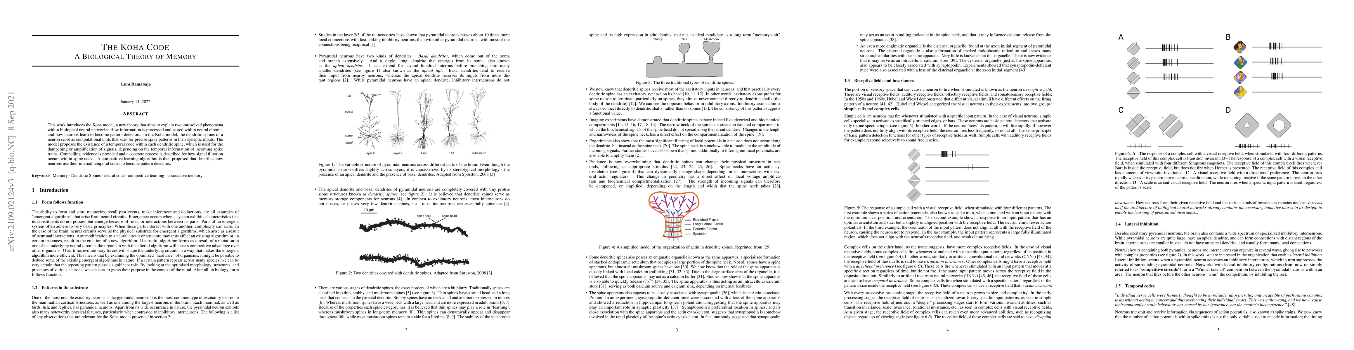 Thumbnail for The Koha Code: A Biological Theory of Memory