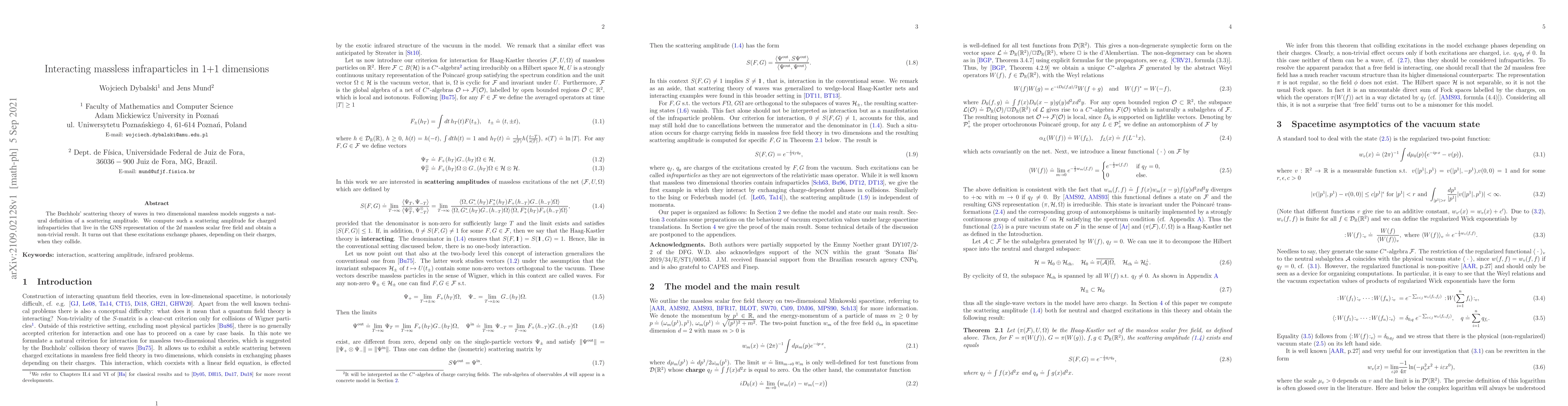 Thumbnail for Interacting massless infraparticles in 1+1 dimensions