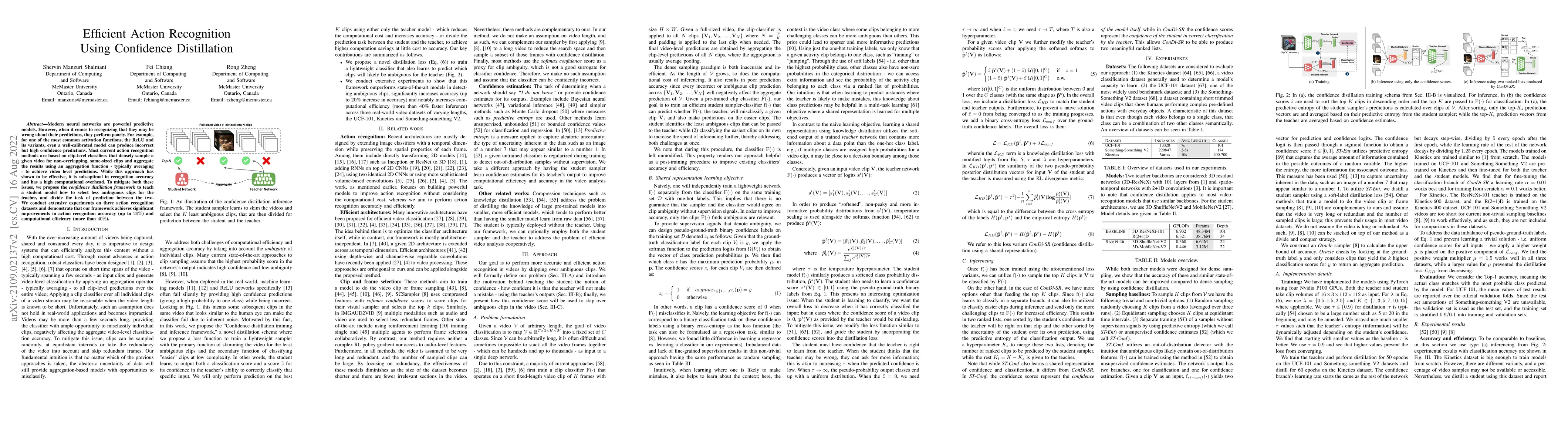 Thumbnail for Efficient Action Recognition Using Confidence Distillation