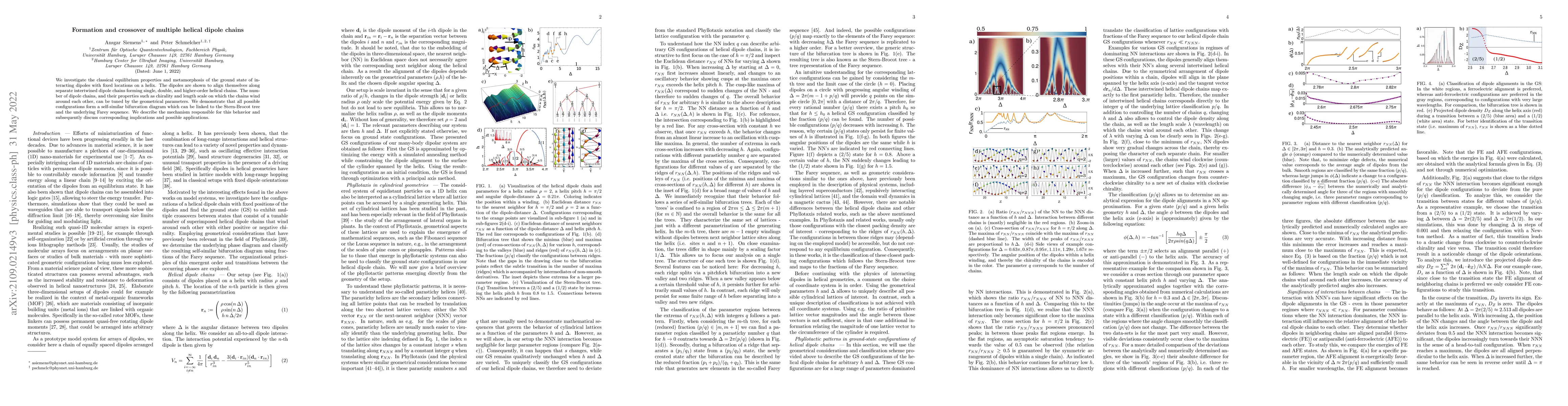 Thumbnail for Formation and crossover of multiple helical dipole chains