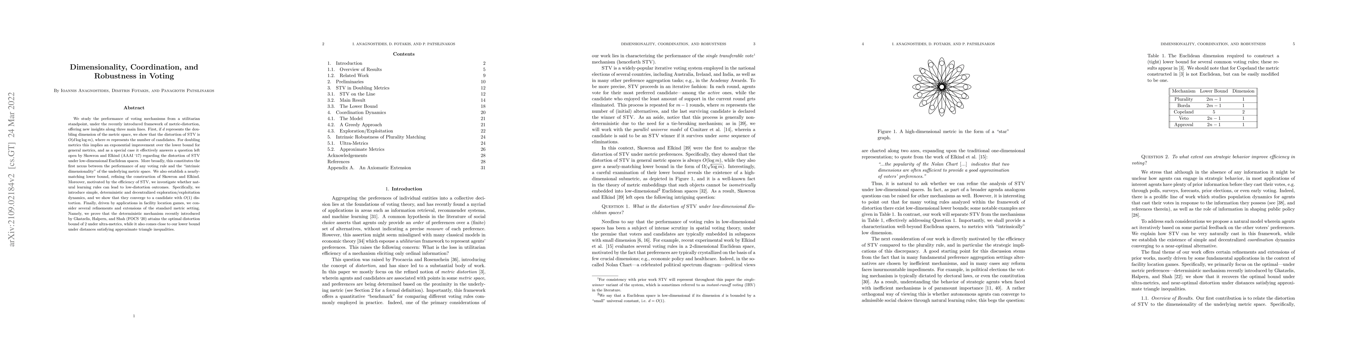 Thumbnail for Dimensionality, Coordination, and Robustness in Voting