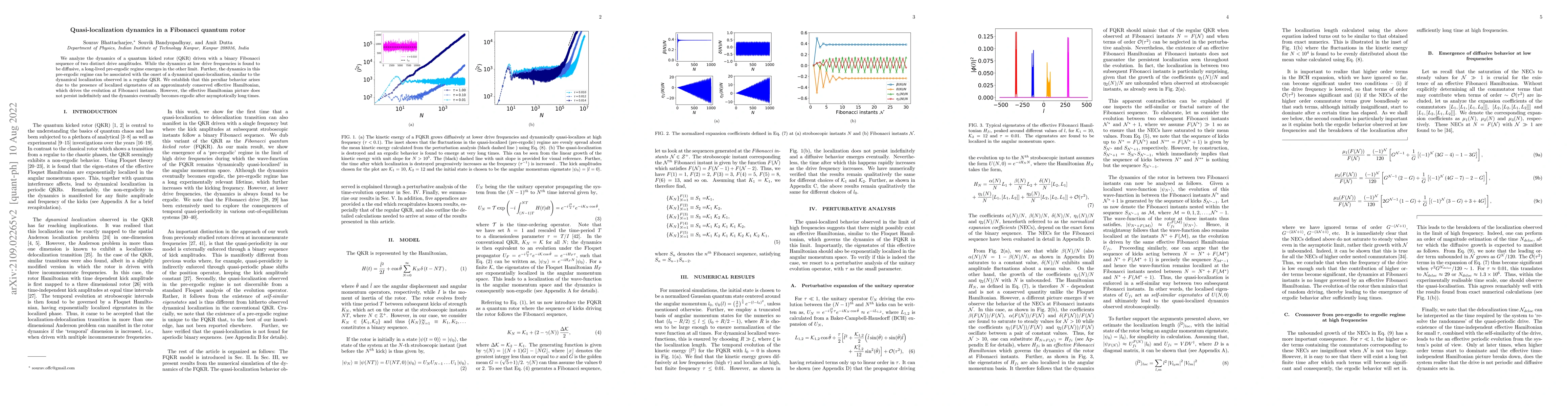 Thumbnail for Quasi-localization dynamics in a Fibonacci quantum rotor