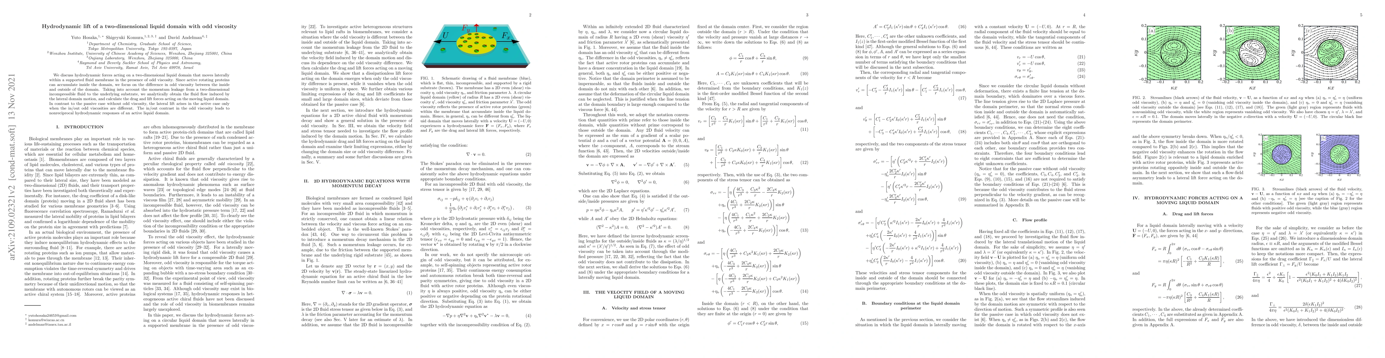 Thumbnail for Hydrodynamic lift of a two-dimensional liquid domain with odd viscosity
