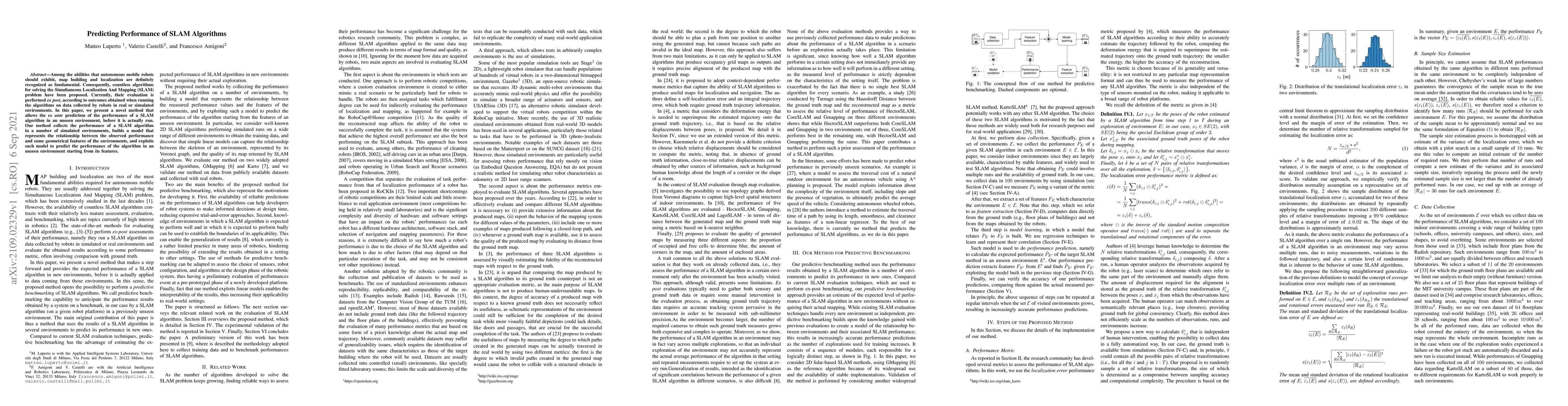 Thumbnail for Predicting Performance of SLAM Algorithms