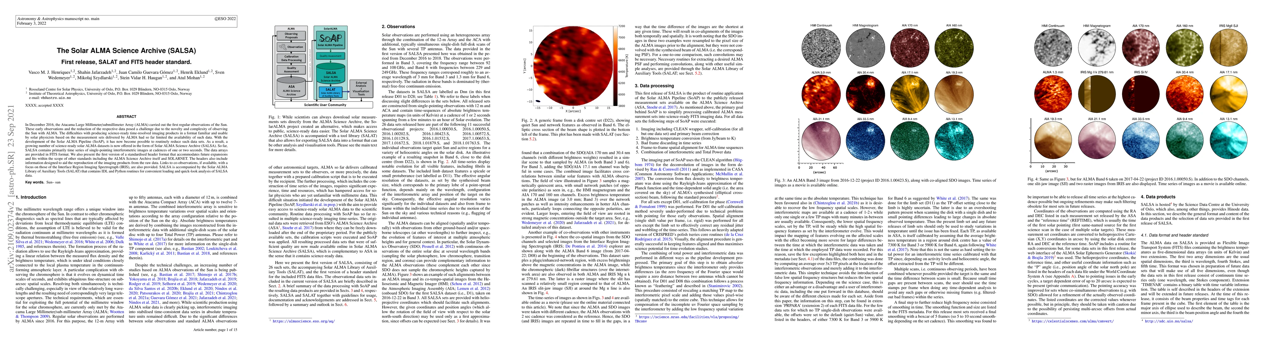 Thumbnail for The Solar ALMA Science Archive (SALSA)