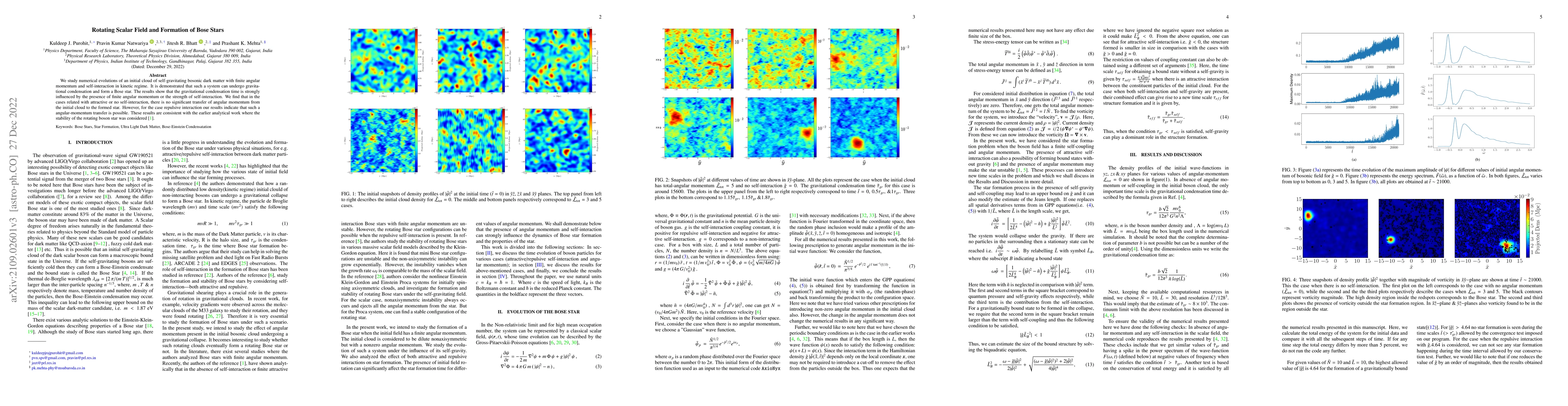 Thumbnail for Rotating Scalar Field and Formation of Bose Stars