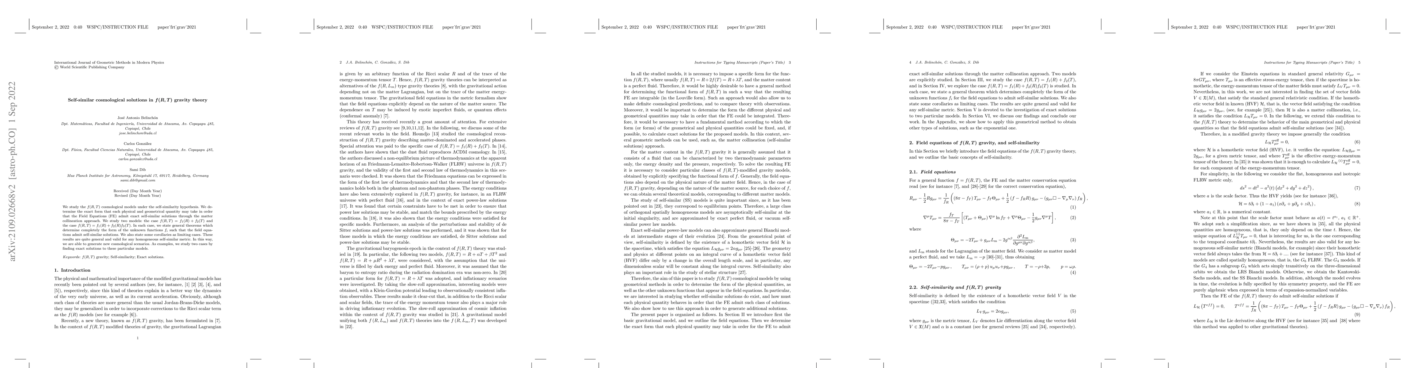 Thumbnail for Self-similar cosmological solutions in f(R,T) gravity theory
