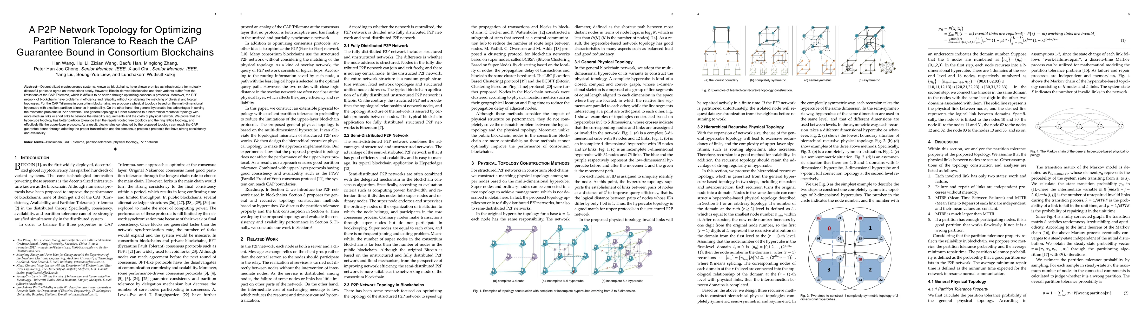 Thumbnail for A P2P Network Topology for Optimizing Partition Tolerance to Reach the
  CAP Guarantee Bound in Consortium Blockchains