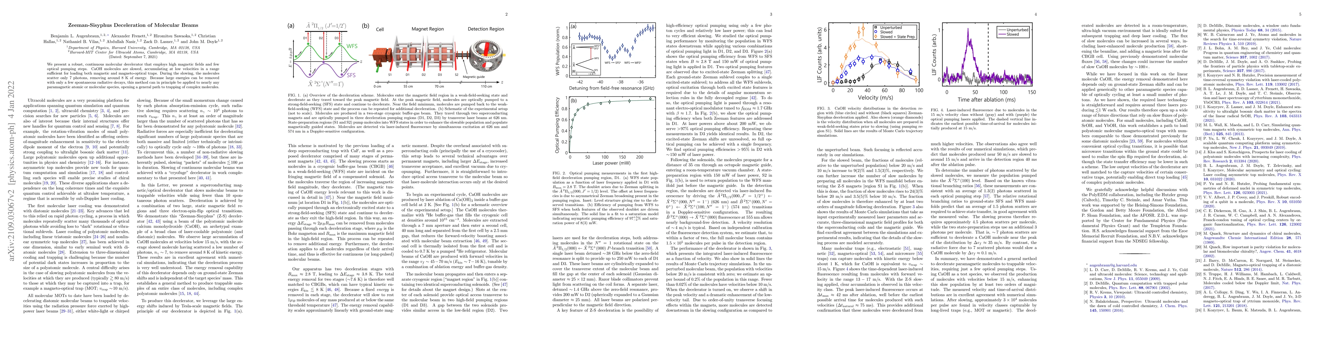 Thumbnail for Zeeman-Sisyphus Deceleration of Molecular Beams
