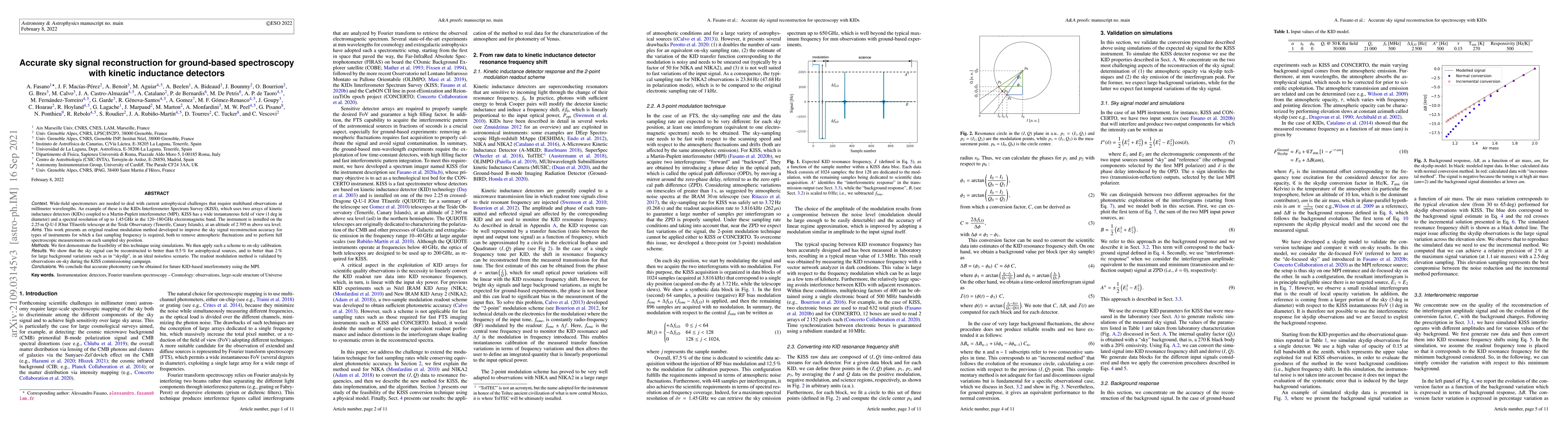 Thumbnail for Accurate sky signal reconstruction for ground-based spectroscopy with
  kinetic inductance detectors