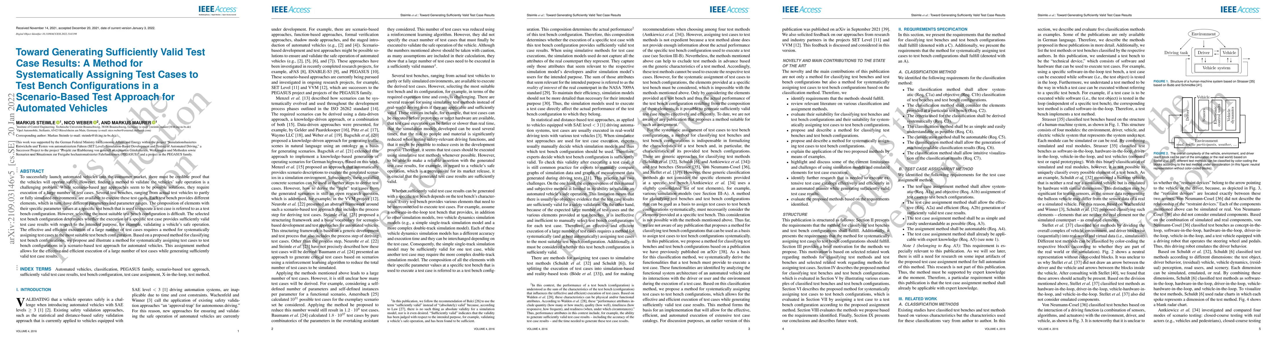 Thumbnail for Toward Generating Sufficiently Valid Test Case Results: A Method for
  Systematically Assigning Test Cases to Test Bench Configurations in a
  Scenario-Based Test Approach for Automated Vehicles