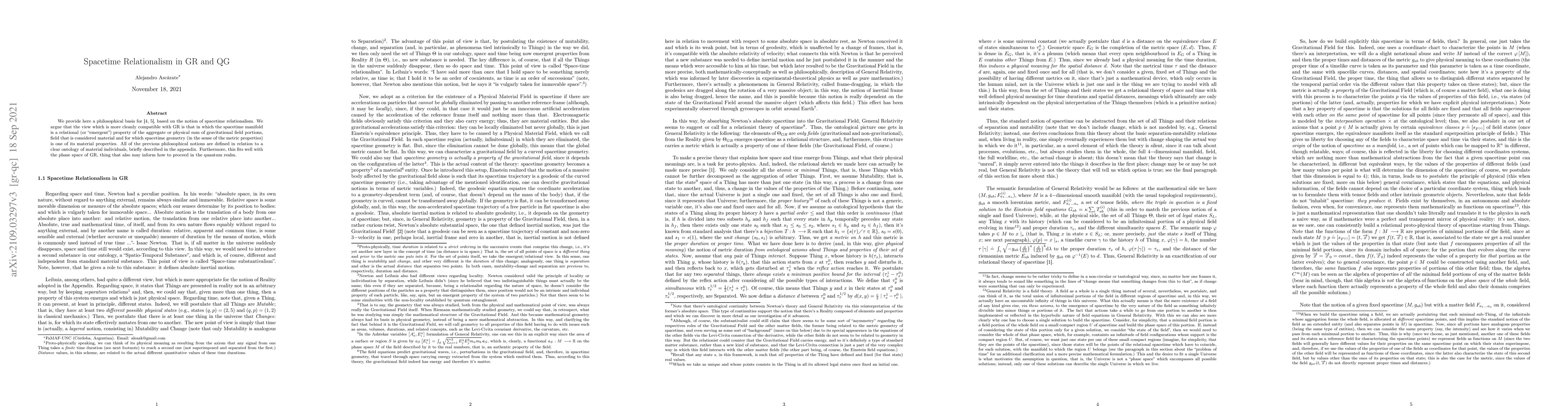 Thumbnail for Spacetime Relationalism in GR and QG