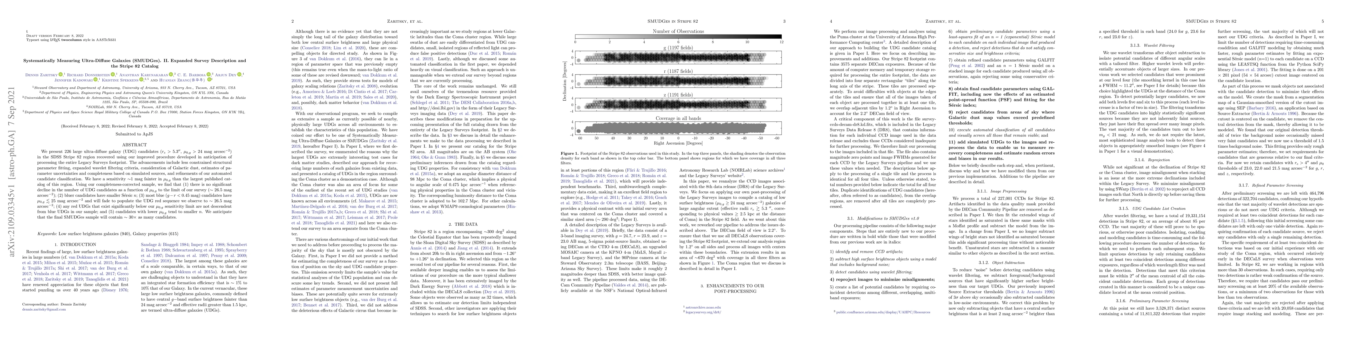Thumbnail for Systematically Measuring Ultra-Diffuse Galaxies (SMUDGes). II. Expanded
  Survey Description and the Stripe 82 Catalog