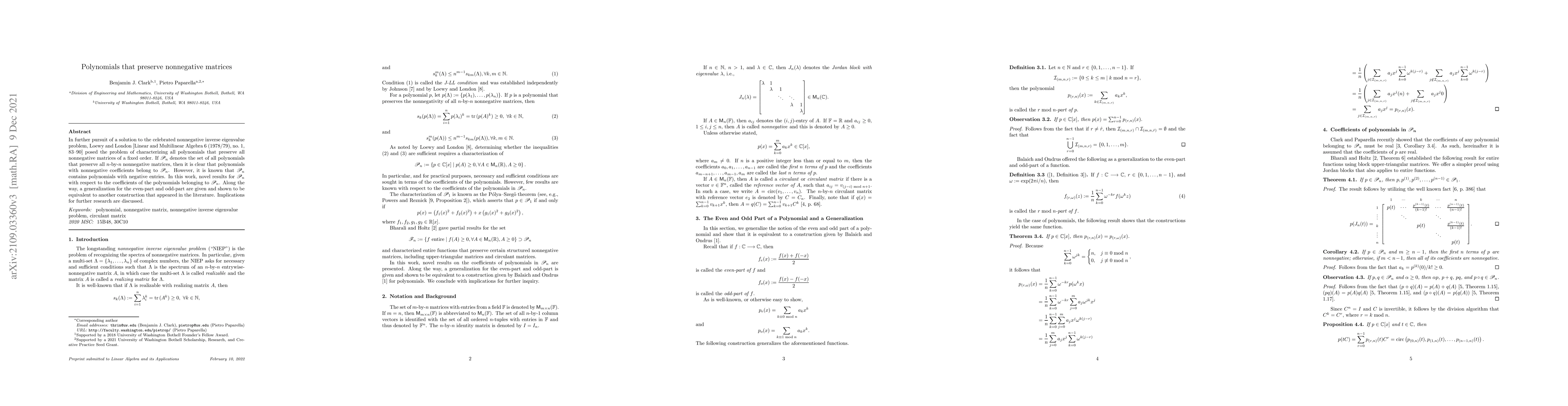 Thumbnail for Polynomials that preserve nonnegative matrices