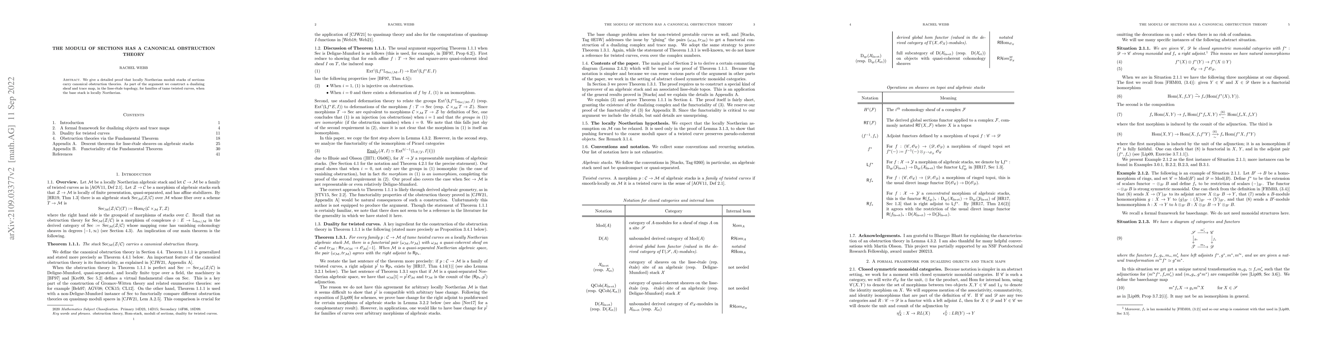 Thumbnail for The Moduli of Sections Has a Canonical Obstruction Theory