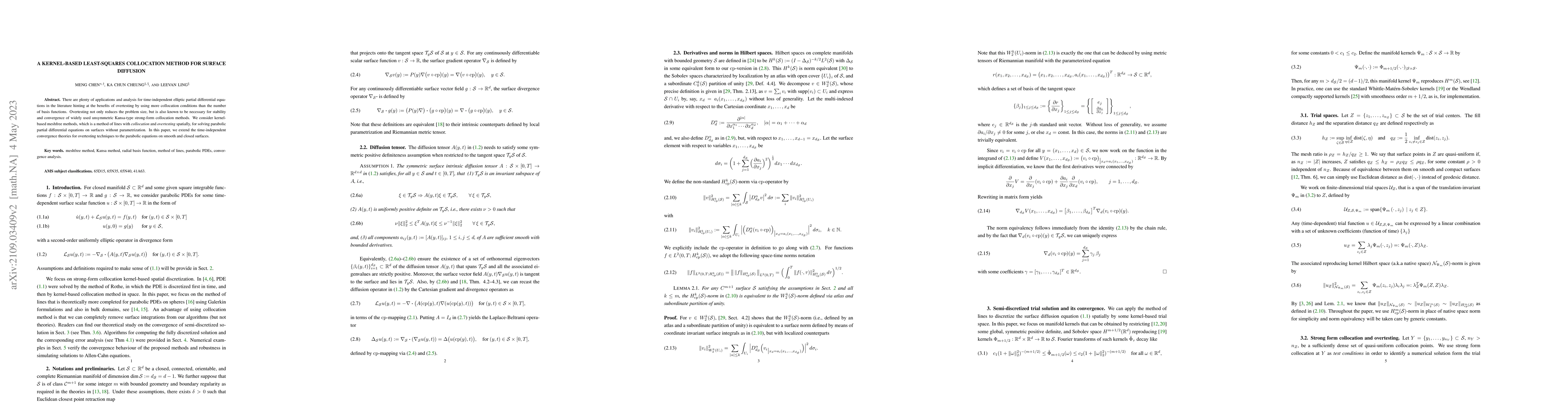 Thumbnail for A kernel-based least-squares collocation method for surface diffusion