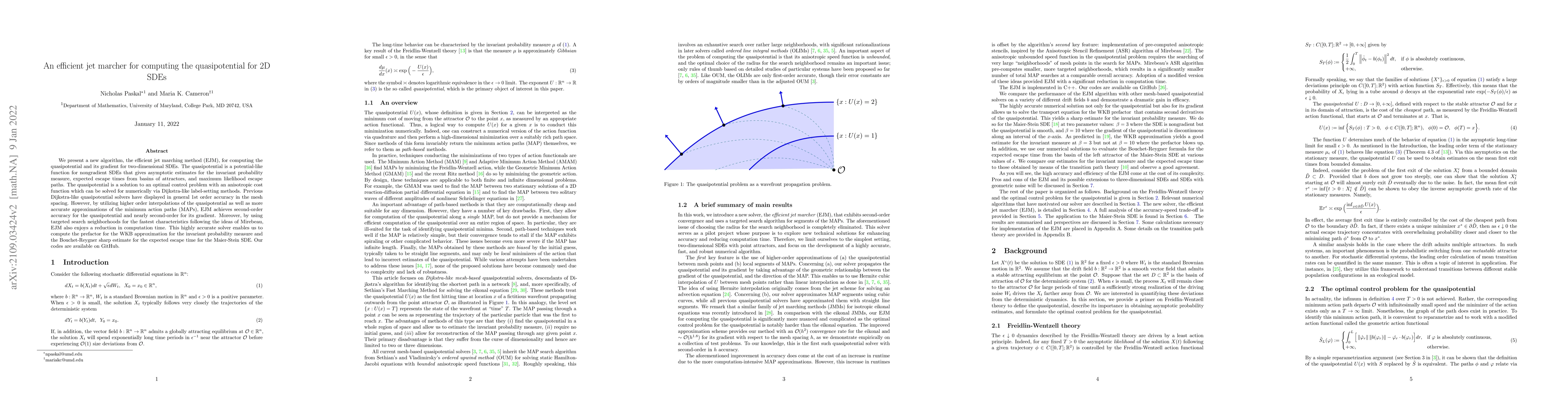 Thumbnail for An efficient jet marcher for computing the quasipotential for 2D SDEs