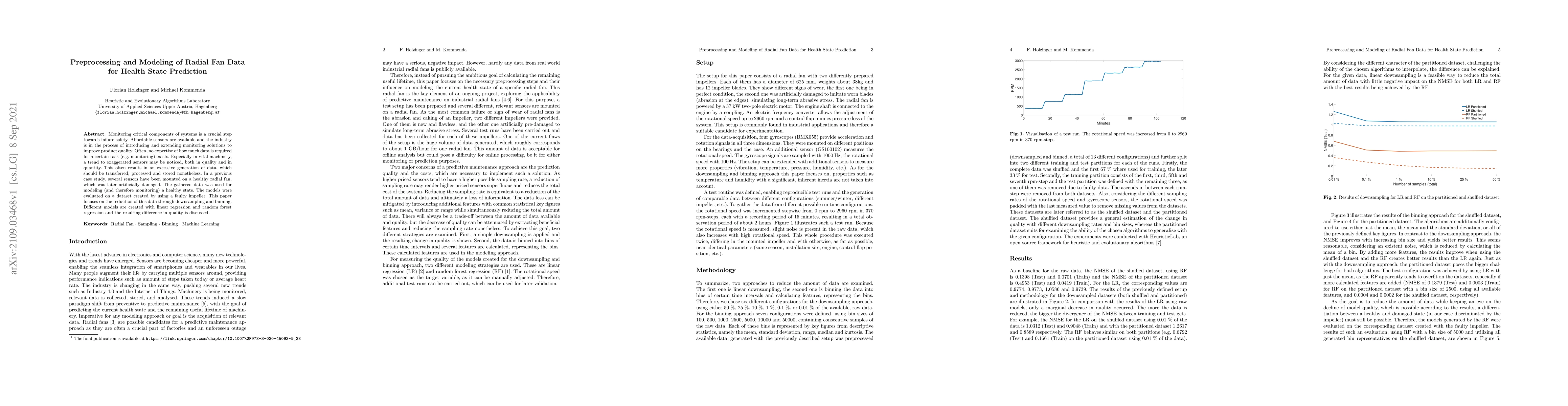 Thumbnail for Preprocessing and Modeling of Radial Fan Data for Health State
  Prediction