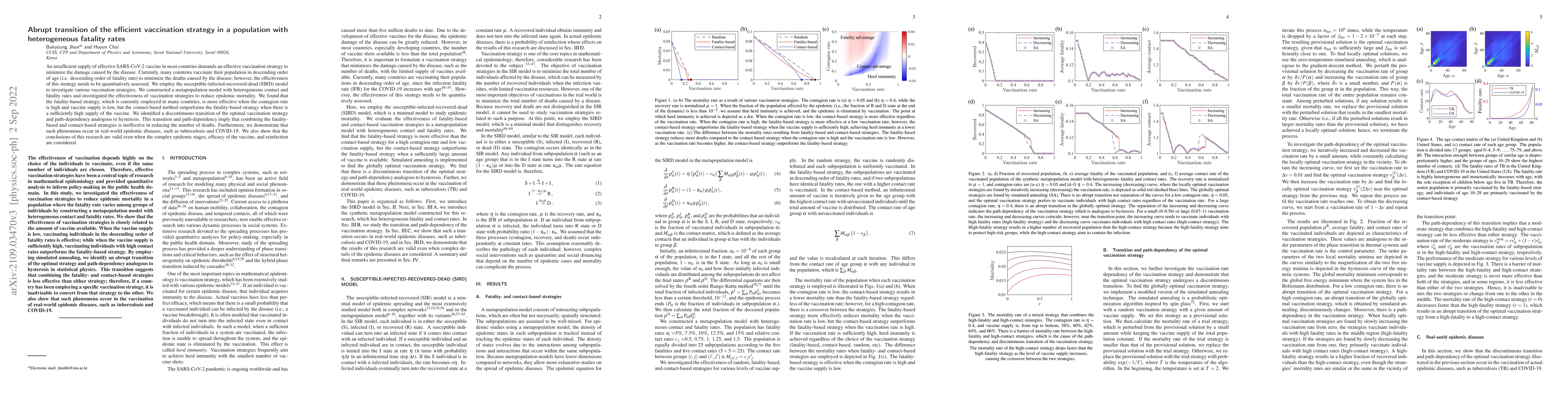 Thumbnail for Abrupt transition of the efficient vaccination strategy in a population
  with heterogeneous fatality rates