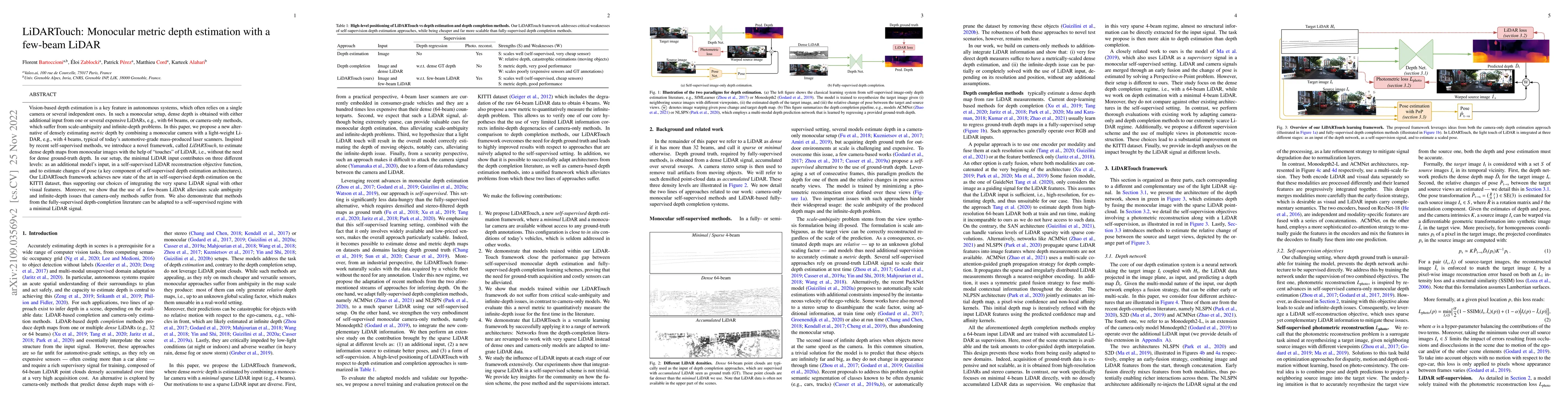 Thumbnail for LiDARTouch: Monocular metric depth estimation with a few-beam LiDAR
